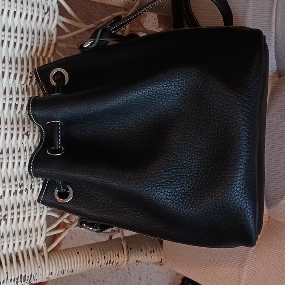 Dooney & Bourke~ Draw String Bucket bag- black - Picture 4 of 10